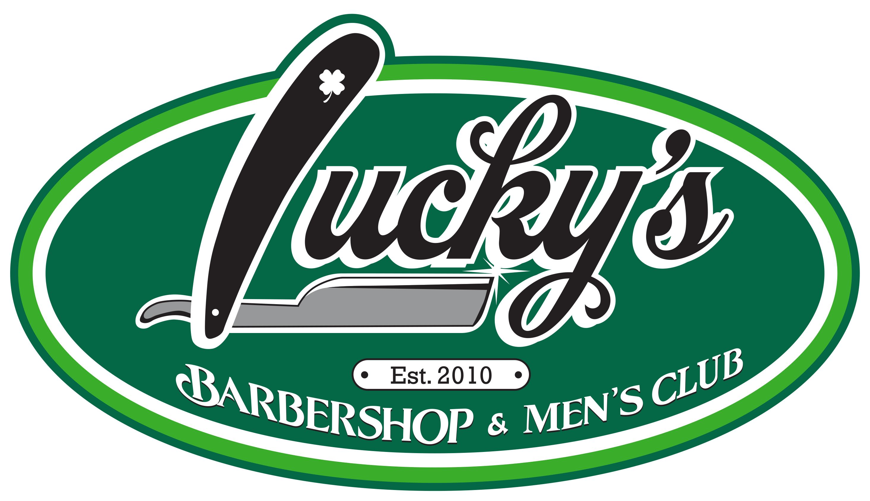 Luckys Barbershop-shirt-logo