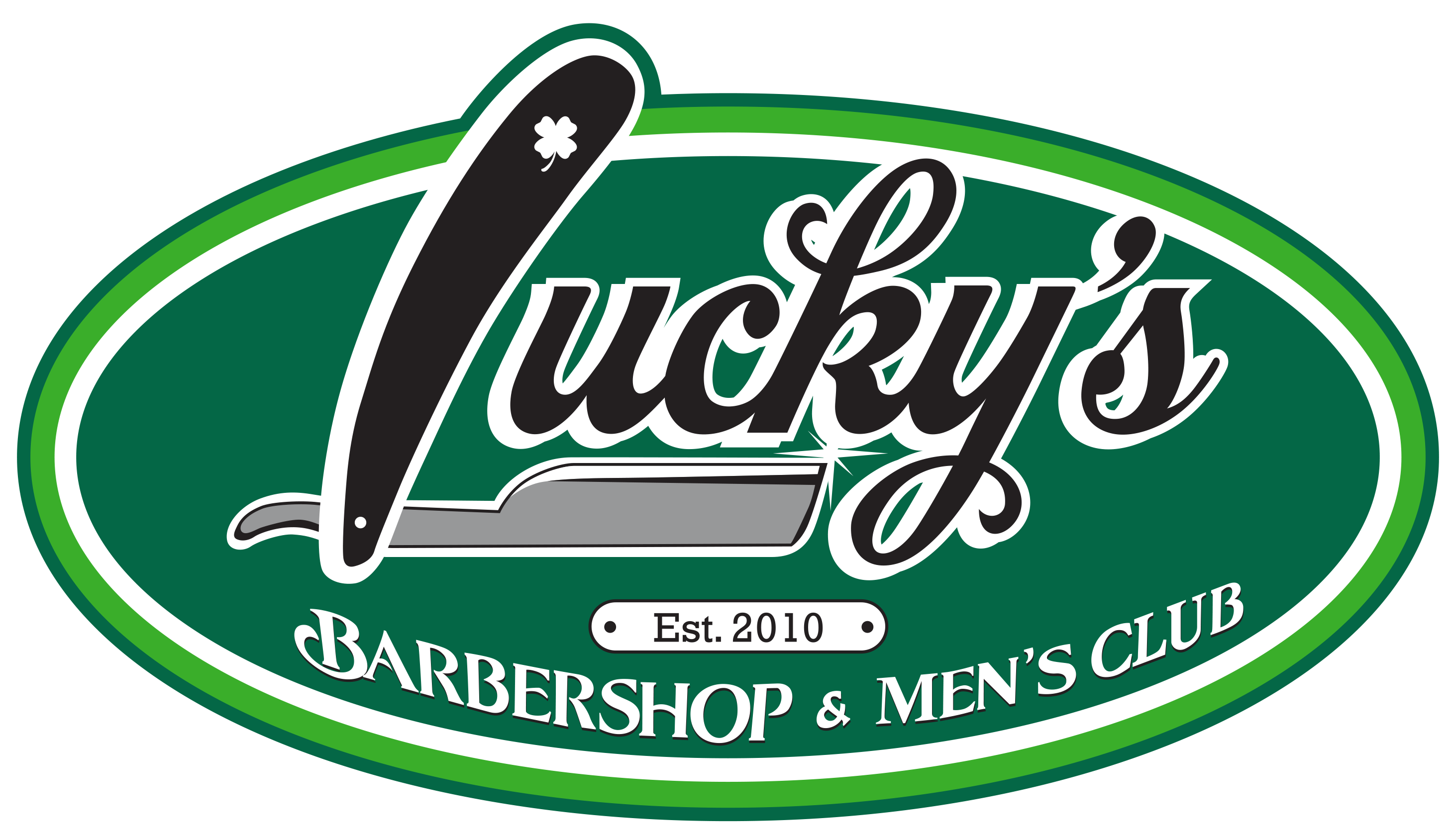 Luckys Barbershop-shirt-logo Luckys Barbershop-shirt-logo